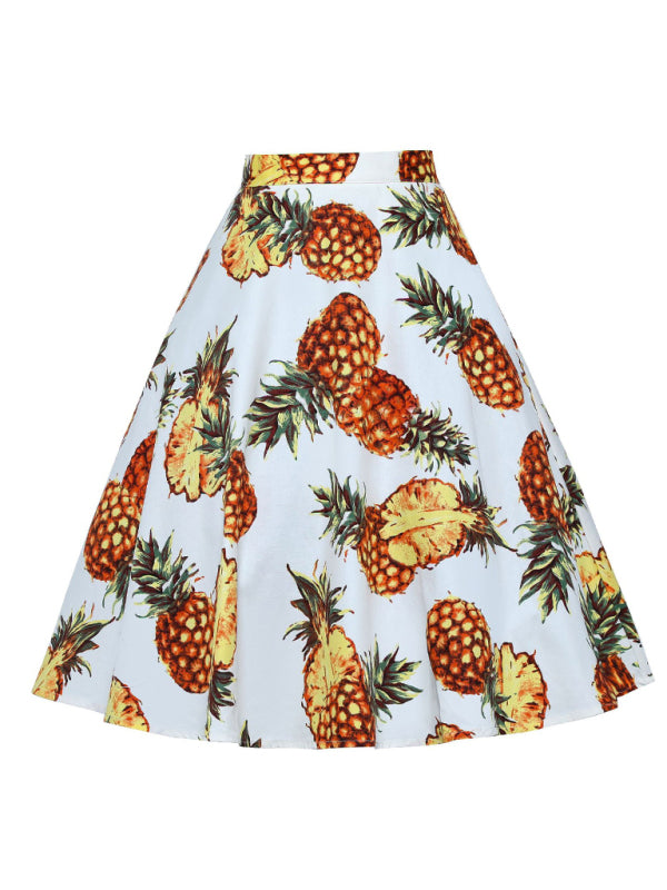 Women's Waist Casual Short A-Line Skirt